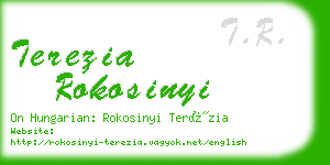terezia rokosinyi business card